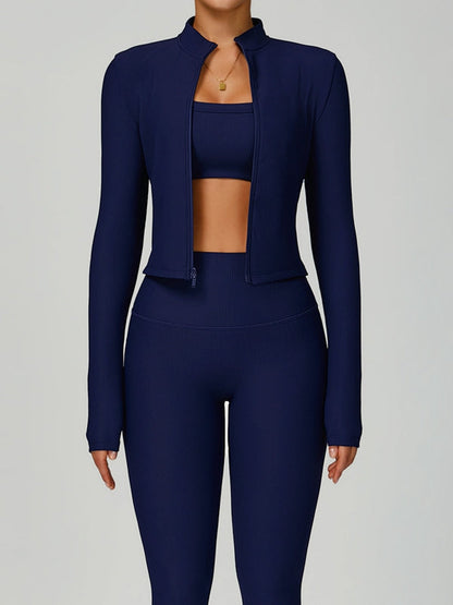 BUYCO Female Ribbed Short Traksuit