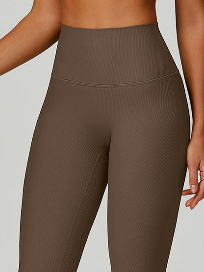 BUYCO Female Ribbed High-rise Leggings