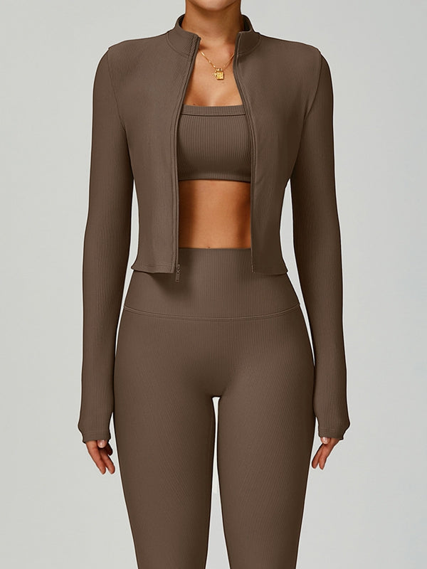 BUYCO Female Ribbed Short Traksuit