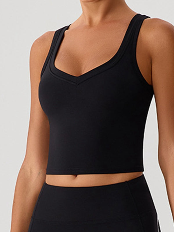 BUYCO Female Contrast Color Stripes Sports Bras