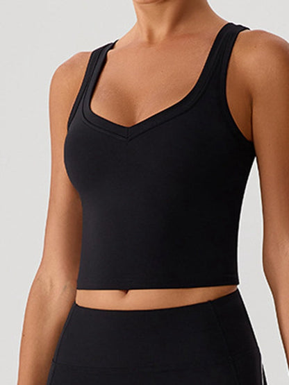 BUYCO Female Big Heart Shape Cross Back Sports Bras