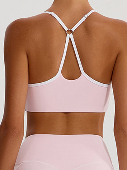 BUYCO Female Big Heart Shape Cross Back Sports Bras