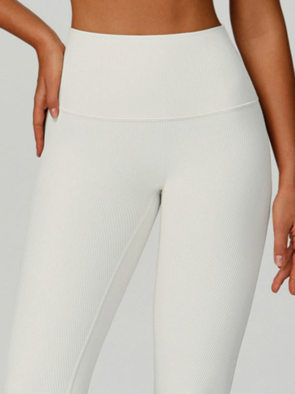 BUYCO Female Ribbed High-rise Leggings