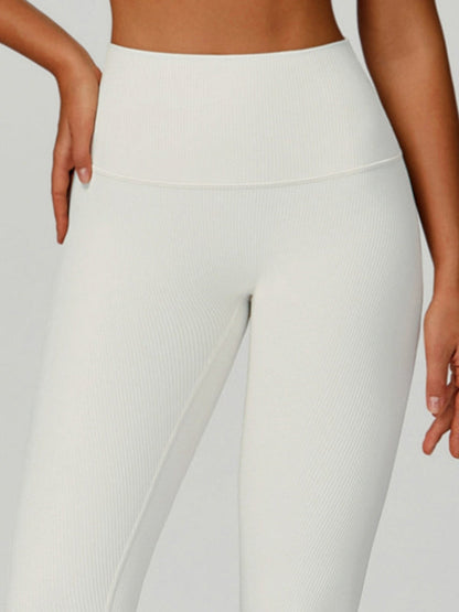 BUYCO Female Ribbed High-rise Leggings