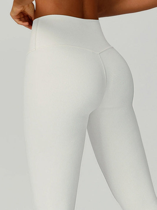 BUYCO Female Ribbed High-rise Leggings