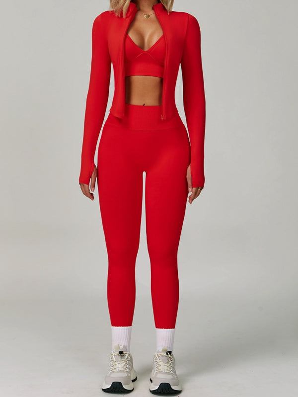BUYCO Female Deep V Back Seamless High-rise Leggings