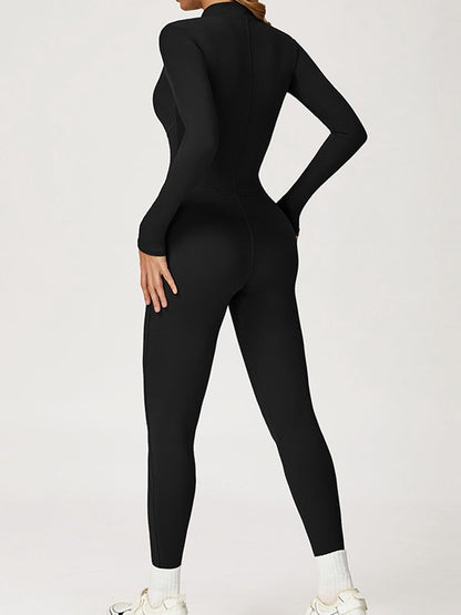 BUYCO Female Fitted Zipper Corset Fleece Jumpsuit