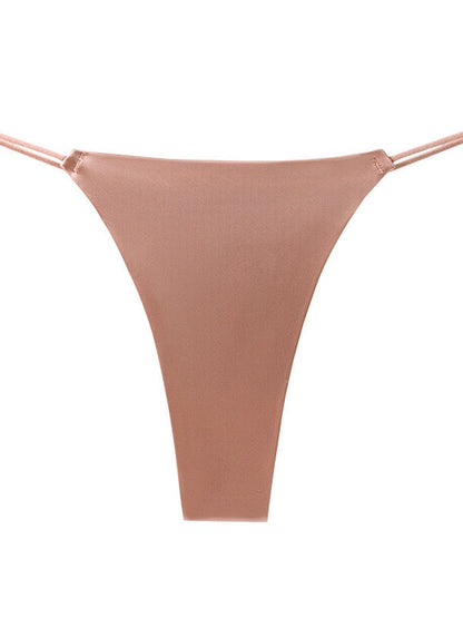 BUYCO Femal Fitted Silk T-back Panties