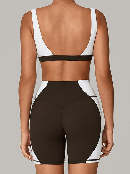 BUYCO Female Contrast Color Short Tracksuit