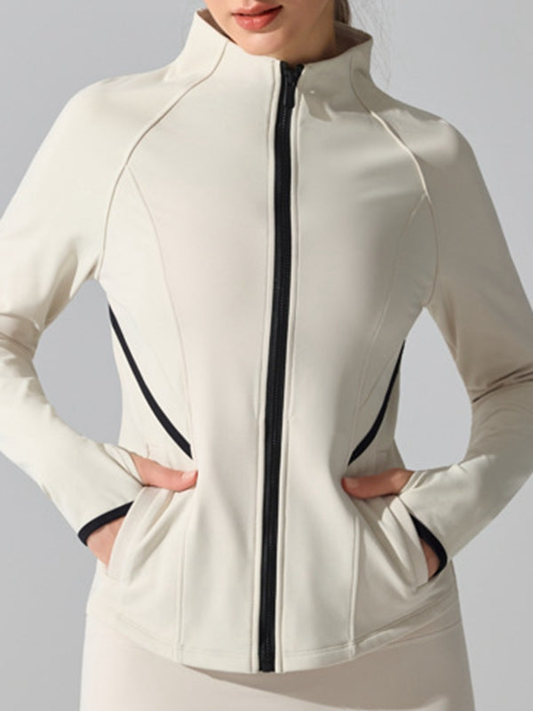 BUYCO Female Fleece Zipper Thumbhole Jacket