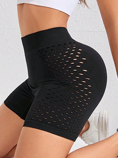 BUYCO Female Fishnet Elastic Tight Modern Fit Shorts