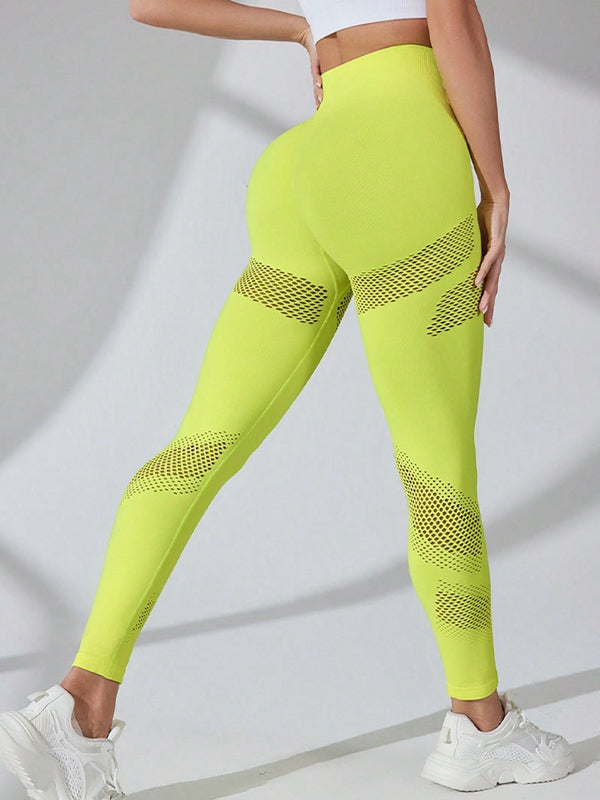 BUYCO Female Fitted Fishnet Quick-dry Leggings