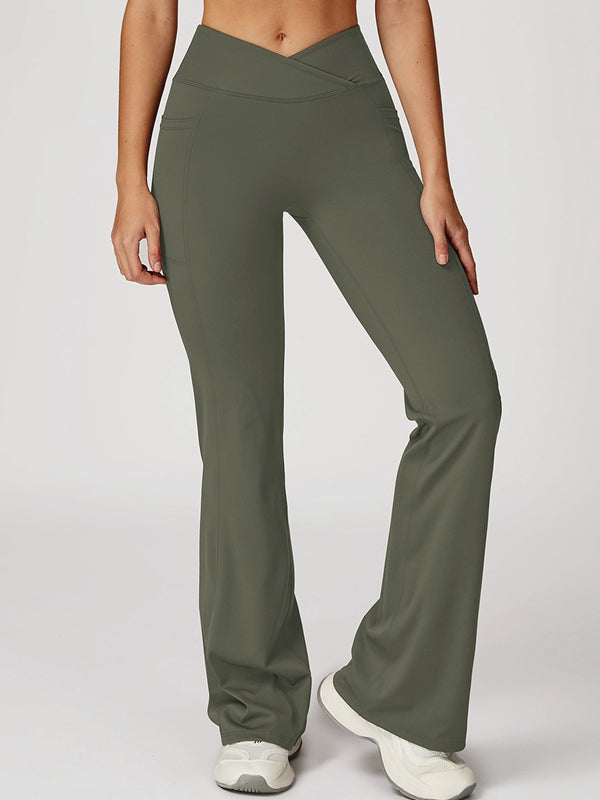 BUYCO Female V shape-waist Flare Leggings