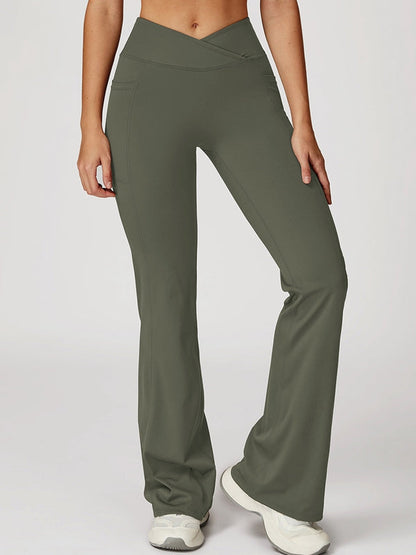 BUYCO Female V shape-waist Flare Leggings