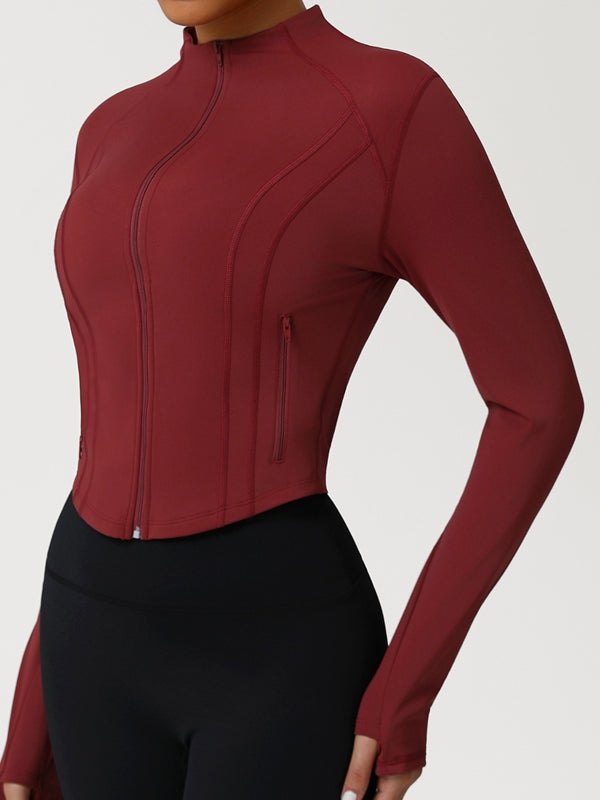 BUYCO Female Basic Zipper Pocket Jacket