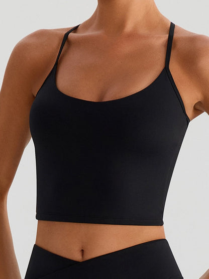 BUYCO Female Cross Back U Collar Tank