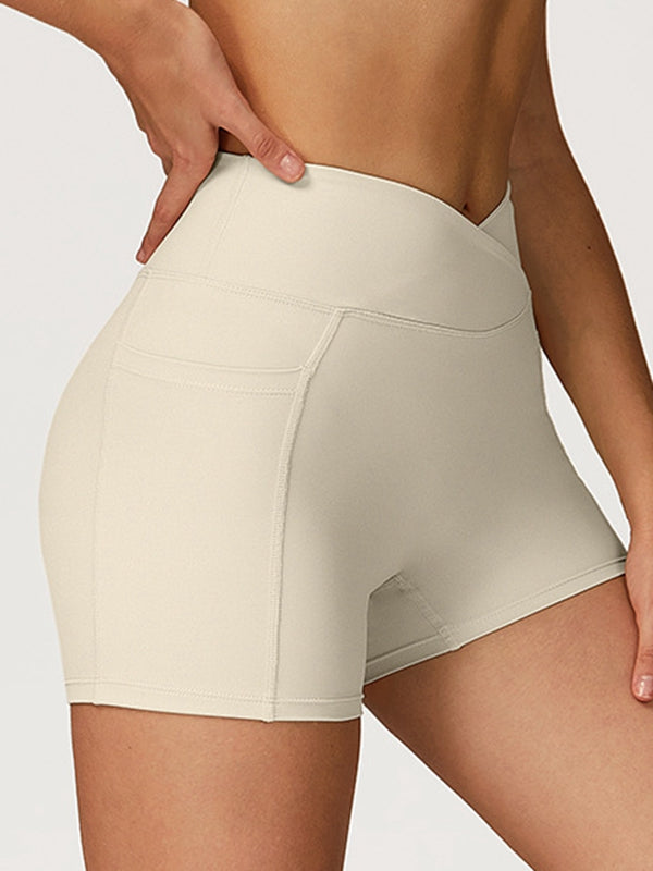 BUYCO Female V shape-waist Pocket Shorts