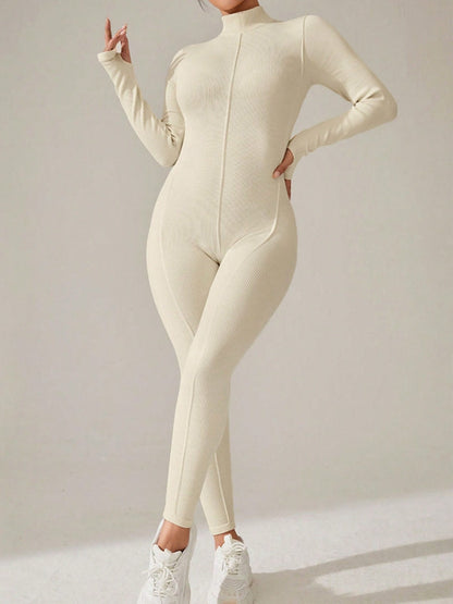 BUYCO Female Fitted Zipper Stitch Jumpsuit