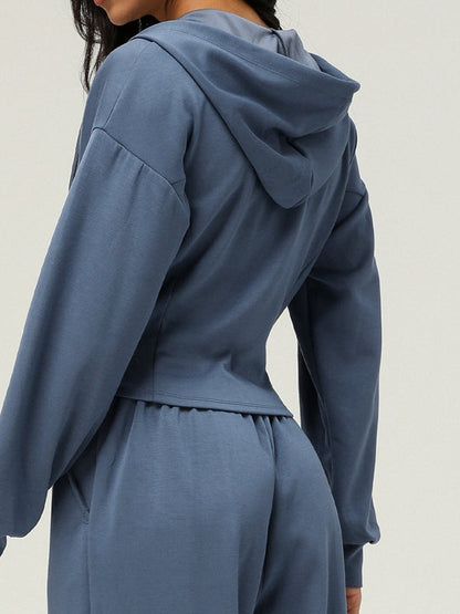 BUYCO Female Zipper Pocket With Hat Jacket