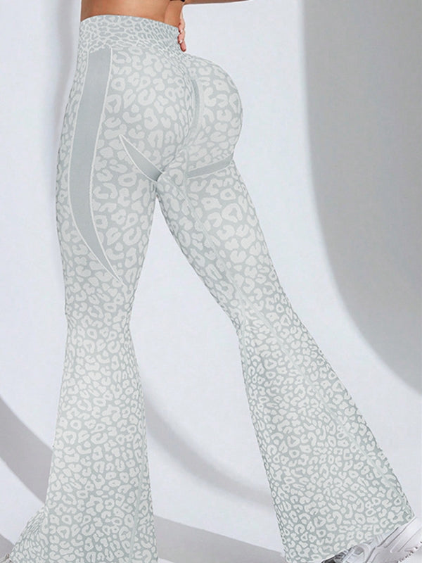 BUYCO Female Leopard Print Flare Leggings