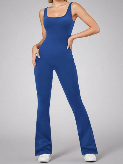BUYCO Female Cross Back Flare Jumpsuit