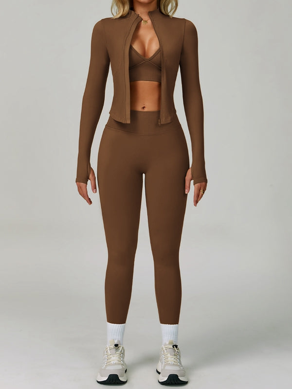 BUYCO Female Deep V Back Seamless High-rise Leggings