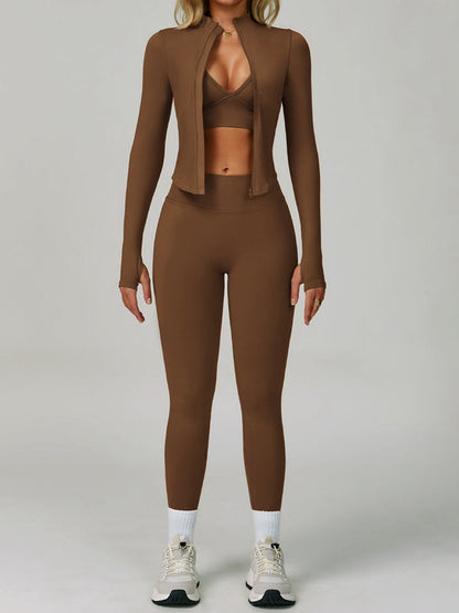 BUYCO Female Deep V Back Seamless High-rise Leggings