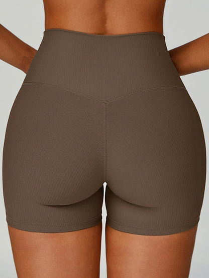 BUYCO Female Ribbed High-rise Leggings