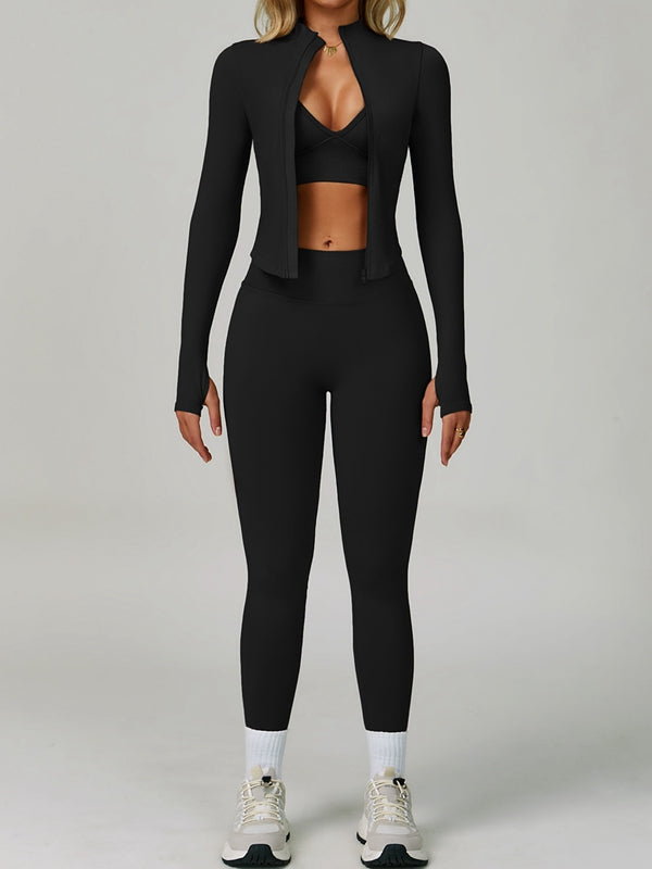 BUYCO Female Deep V Back Seamless High-rise Leggings