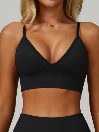 BUYCO Female Deep V Back Seamless High-rise Leggings