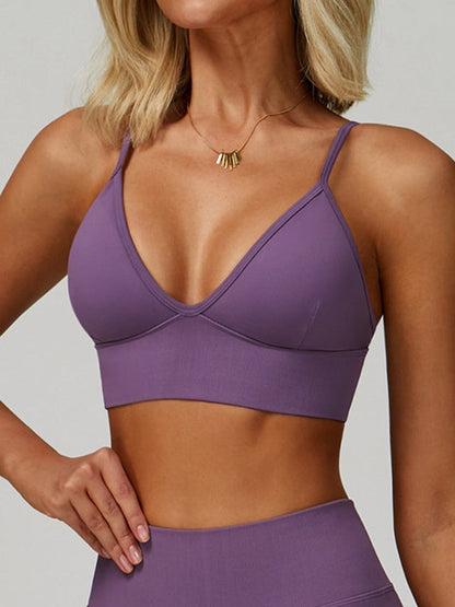 BUYCO Female Deep V Back Seamless High-rise Leggings