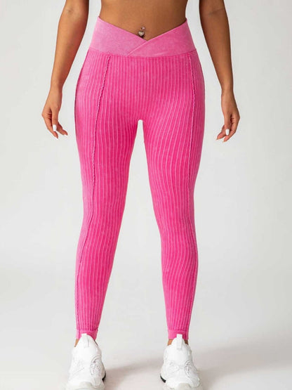 BUYCO Female Ribbed V Shape Waist Leggings