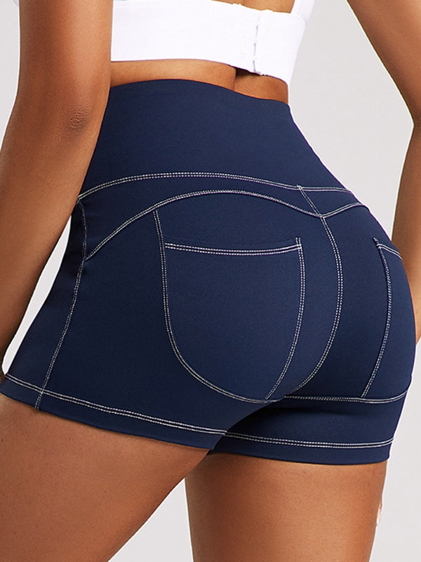 BUYCO Female Fitted Denim Pocket Quick-dry Shorts