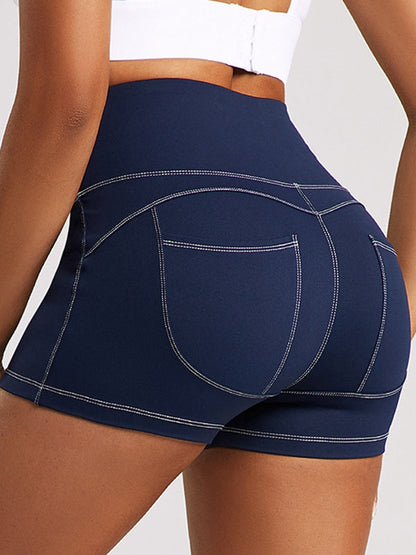 BUYCO Female Fitted Denim Pocket Quick-dry Shorts
