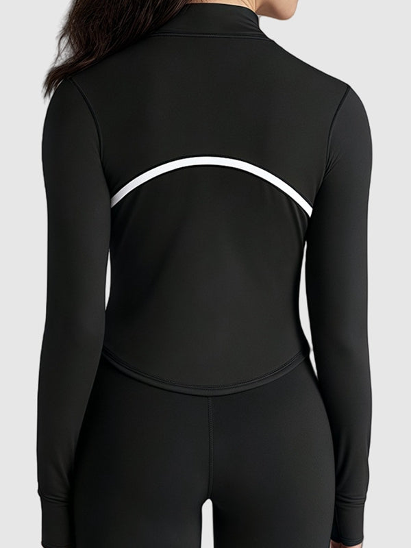 BUYCO Female Zipper Stripes Jacket