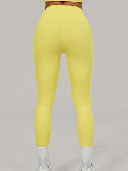 BUYCO Female Contrast Color Stripes High-rise Leggings