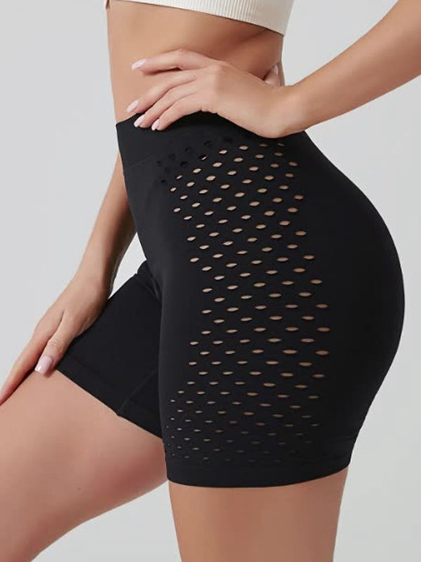 BUYCO Female Fishnet Elastic Tight Modern Fit Shorts