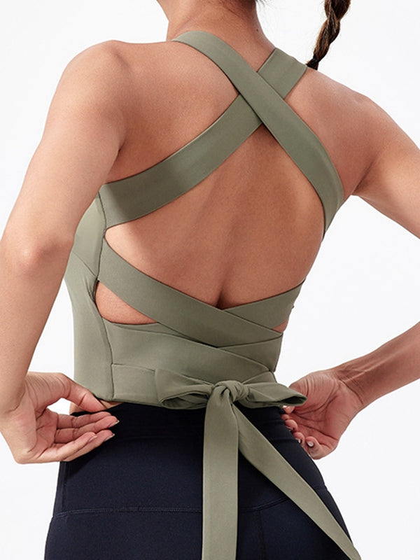 BUYCO Female Backless Bow-knot Tank