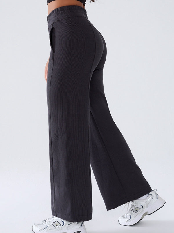 BUYCO Female Ribbed Pocket Casual Pants