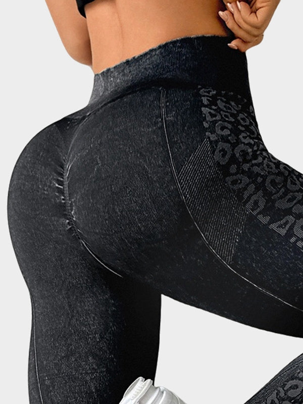 BUYCO Female Leopard Print High-rise Leggings