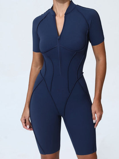 BUYCO Female Fitted Zipper Fit Romper