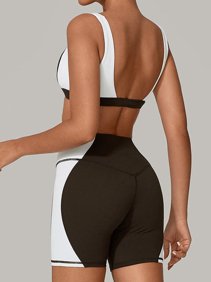 BUYCO Female Contrast Color Short Tracksuit