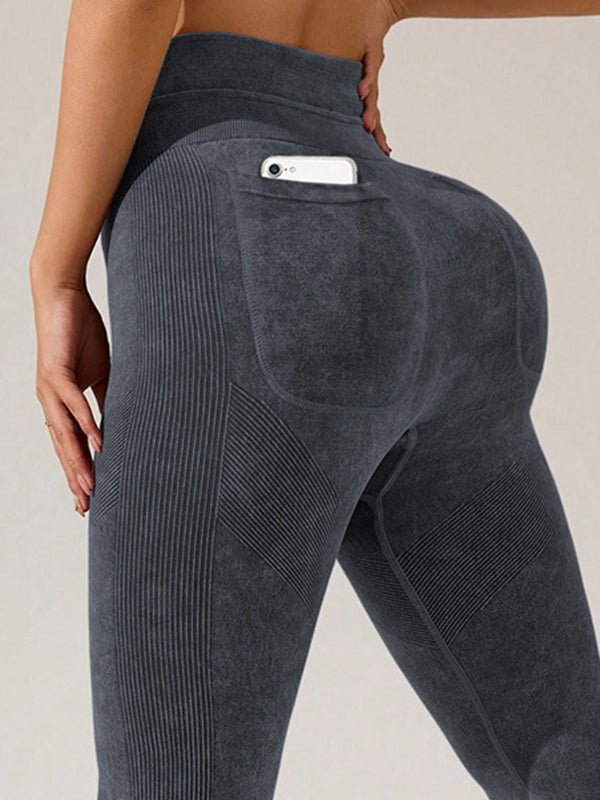 BUYCO Female Seamless Tie-Dye Printed Leggings