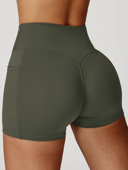 BUYCO Female V shape-waist Pocket Shorts