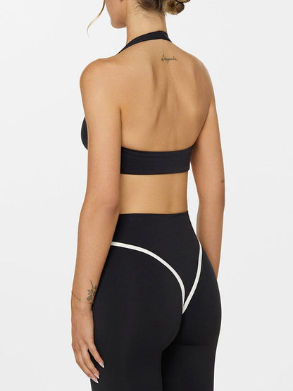 BUYCO Female Stripes Backless Sports Bras