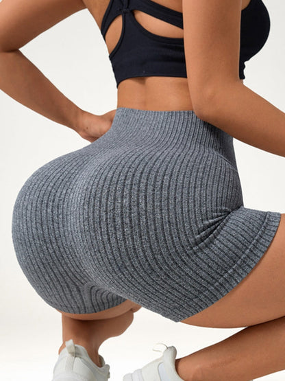 BUYCO Female Ribbed High-elastic Fit Shorts