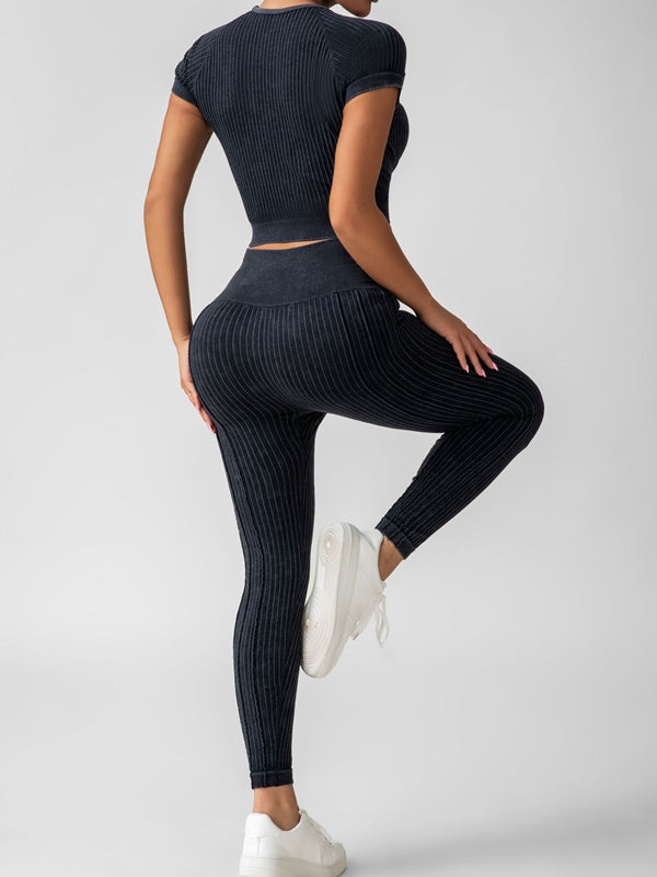 BUYCO Female Ribbed Fitness Tracksuit