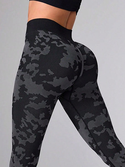 BUYCO Female Seamless Camouflage Modern Fit Leggings