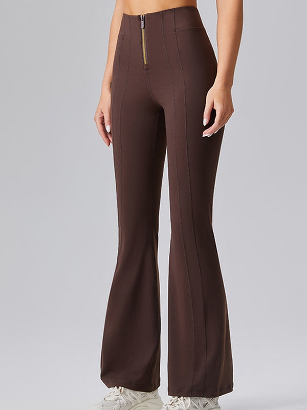 BUYCO Female Fitted Denim Zipper Flare Leggings