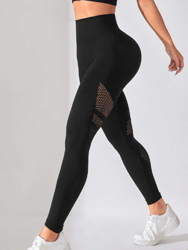 BUYCO Female Seamless Fishnet Modern Fit Leggings